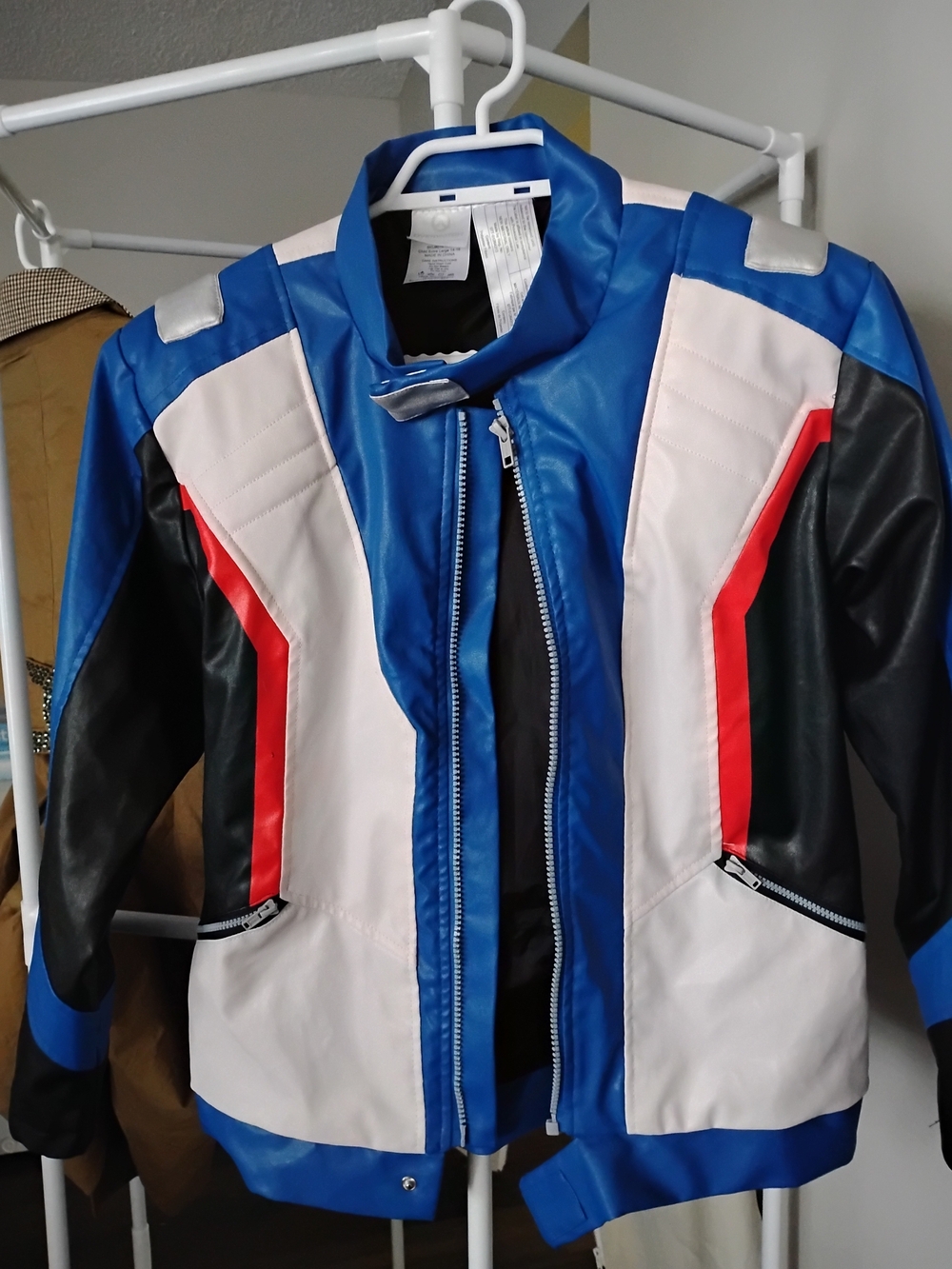 SPIRIT HALLOWEEN Men's Sporty Zipper Front Colorblock Pockets Lightweight Jacket